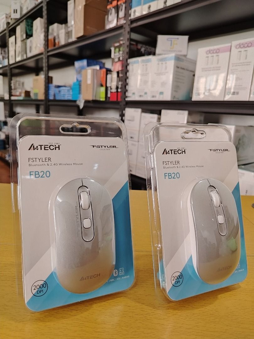 A4Tech FB20 Bluetooth & Wireless Mouse Stone Black Icy White (Category: Mouse & Mousepads) located in Pasig City. Submitted by technofuseofficial (Listing ID 1454086360, Image 3). Description: A4Tech FB20 Bluetooth & Wireless Mouse Stone Black Icy White Brand New and Original Items Store Location: 4F Unit 402, 604 Shaw Boulevard, Barangay Kapitolyo, Pasig City Same Day Delivery: - Lalamove delivery within Metro Manila - For walk-ins: Always PM fi