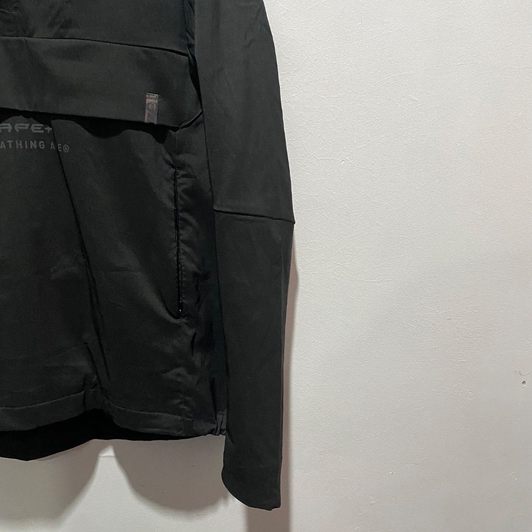 AAPE+ by Bathing Ape Technical Anorak M/L (Category: Coats, Jackets and Outerwear) located in Antipolo. Submitted by bentakahitanoano (Listing ID 1454013796, Image 3). Description: Aape Plus" (AAPE+) The AAPE+ collection focuses on modern, functional, and "relaxed street" styles, often incorporating pastel ones, bold shapes, and technical fabrics. AAPE+ aims to redefine everyday wear with a more elevated and polished aesthetic than the core AAPE 