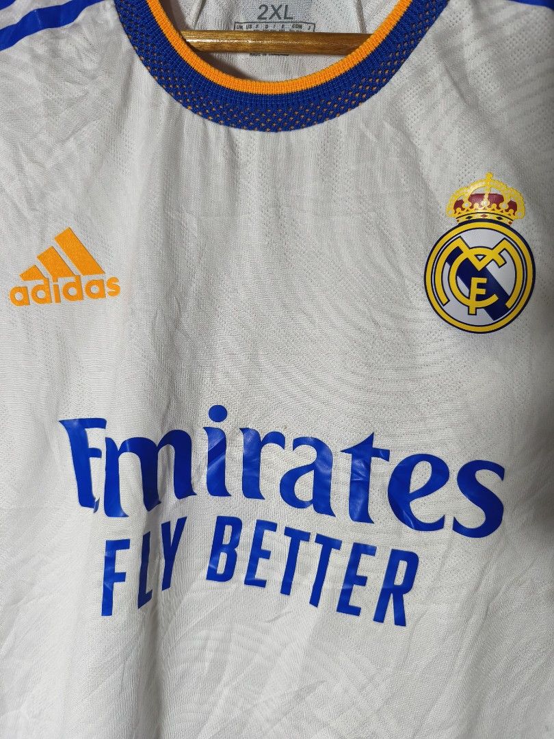Adidas Real Madrid Jersey (Category: Tshirts & Polo Shirts ) located in Cagayan de Oro. Submitted by smoothstyle (Listing ID 1454038522, Image 3). Description: Adidas Real Madrid Jersey Excellent condition 9.5/10 color rate Size Xxl Dimes: 21x29 Issue: Washable yellow stain.