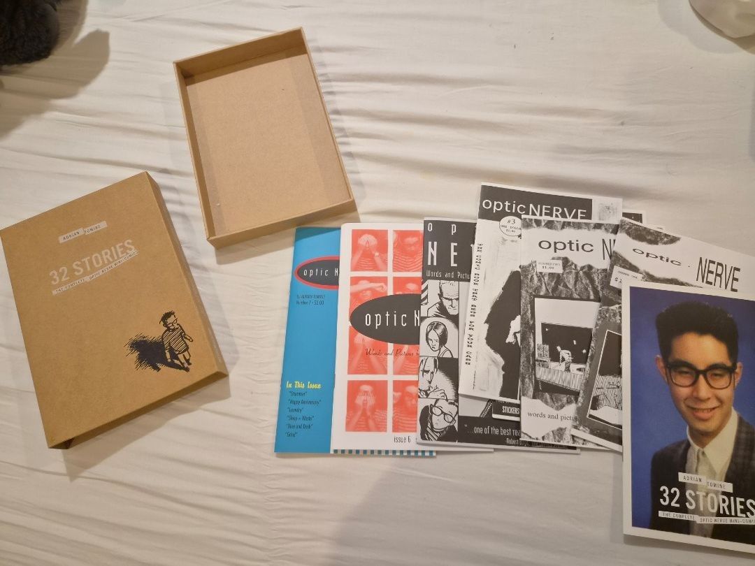 Adrian Tomine 32 Stories Optic Nerve Complete Mini-Comics Box Set (With Slipcase) (Category: Comics & Manga) located in Manila. Submitted by calcifie (Listing ID 1454134228, Image 1). Description: MOP: GCash, BPI Transfer, Wise (+5% transaction fee c/o buyer) MOD: LBC, Gogo Express, J&T Same Day delivery at buyers expense I do meet ups in BGC or Rockwell on weekends, can do same day delivery after payment. Item is coming from Parañaque..