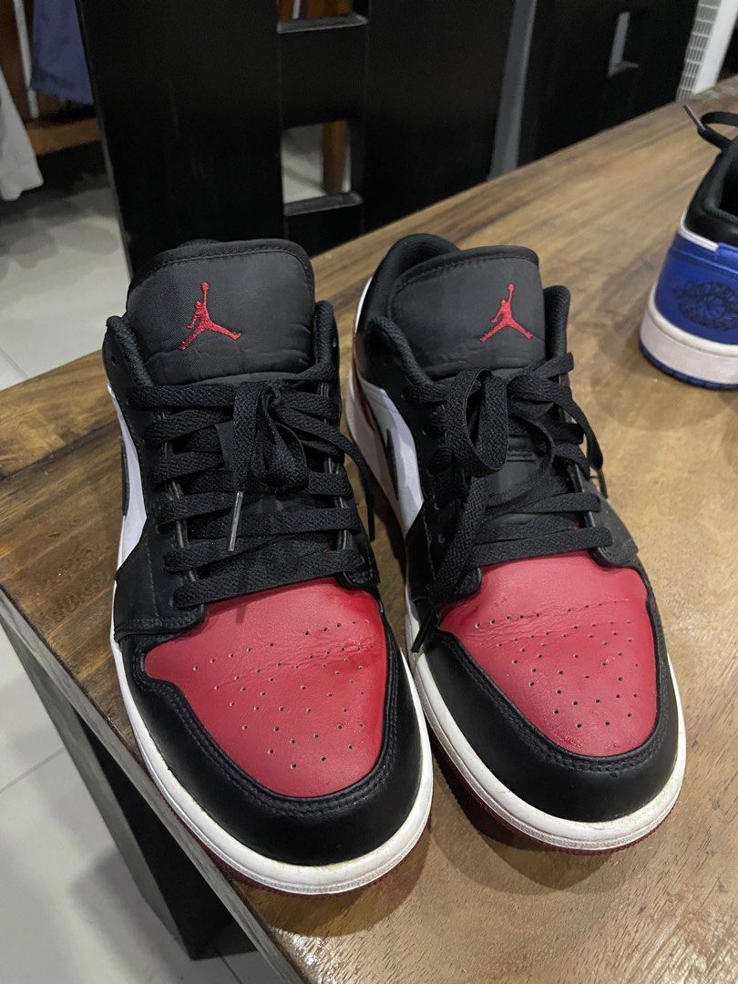 Air Jordan 1 Low "Bredtoe V2" (553558-161) (Category: Sneakers) located in Pasig City. Submitted by carlrd (Listing ID 1454128248, Image 1). Description: Selling my Nike Air Jordan 1 Low “Bred Toe V2” (Style Code: 553558-161). * ✅ 100% Authentic * ✅ Colorway: White / Black / Varsity Red * ✅ Style Code: 553558-161 * ✅ Good pre-owned condition * ✅ Clean pair with normal signs of use * ✅ No sole separation or major damage.