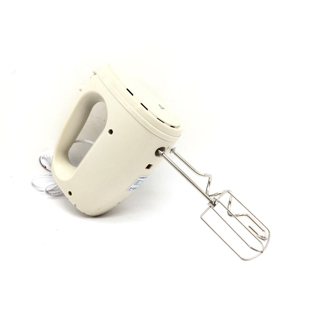 AMBIANO HM25_04562 Kitchen Baking Hand Mixer (Category: Hand & Stand Mixers) located in Pasay City. Submitted by meostore (Listing ID 1454030274, Image 1). Description: AMBIANO HM25_04562 Kitchen Baking Hand Mixer -Model: HM25_04562 -Power rating: 200W -Input rating: 220-240V ; 50/60Hz -Features: 200W motor; Multiple speed controls; Wire beaters and whipping dough hook; Ergonomic lightweight build NOTE: Please expect slight scratches or dusted po