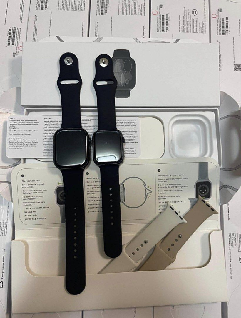 Apple Watch Series 11 42mm/46mm (Category: Wearables & Smart Watches) located in Manila. Submitted by _ferdss (Listing ID 1453908239, Image 2). Description: Brandnew sealed 90Hz AMOLED Display Bluetooth Calls & Music Camera Preview & Gallery Up to 6 Days Battery Life Multiple Straps Included Supports Bluetooth Earphones Music & E-book Storage Always-On Display Custom Watch Faces & Menu Call & Message Access Available Colors: Black Starlight 📍Pic