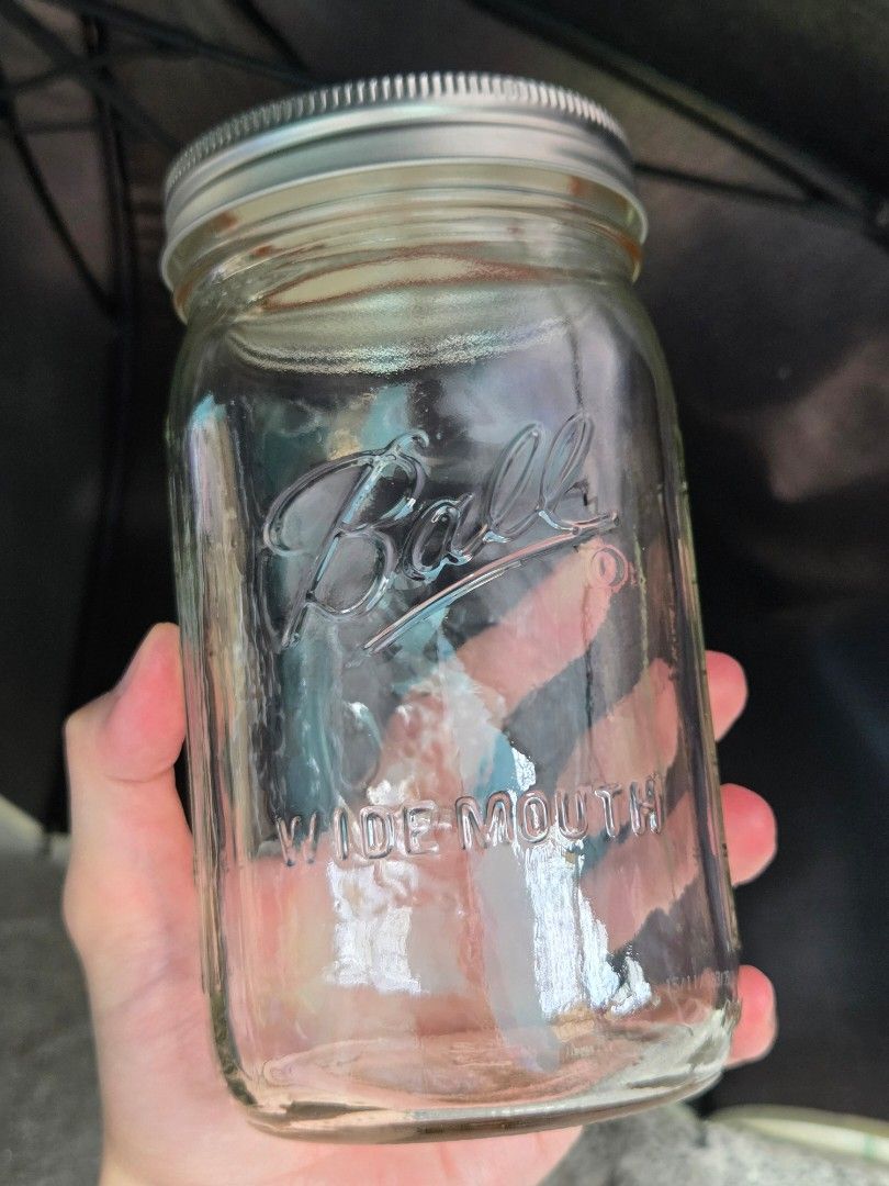 Authentic Ball Wide Mouth 32 oz. Mason Jar (Category: Food Organization & Storage) located in Caloocan City. Submitted by mochiescloset (Listing ID 1454049452, Image 1). Description: Brand new. Authentic. RFS: extra jar (LAST STOCK❗️) ⚠️ Be cautious when buying Ball jars online as there are a lot of counterfeits. Always check the brand logo on top of the lid, Made in USA logo on the side, and production codes on the bottom. Gcash mop. Delivery sh
