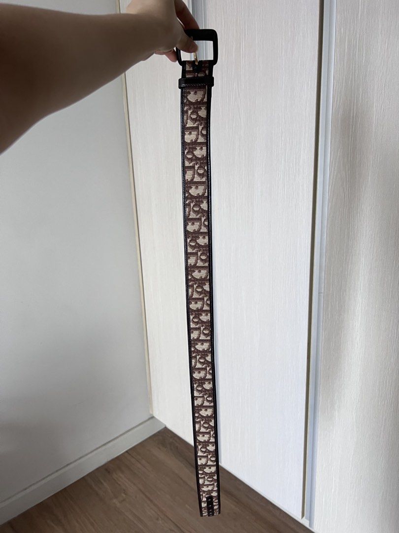 Authentic Christian Dior Trotter Y2K Belt Size 75 (Category: Belts) located in Manila. Submitted by ot7purple (Listing ID 1454028073, Image 2). Description: - Authentic Christian Dior belt - Size: 75 (fits small waist) - Signs of usage, slight fading on the buckle hardware as seen in the photos, otherwise excellent. -Negotiable for as long as it’s not a lowball offer. ❤️ ***Shipping fee not included. 📲IG: sofiajeneve.
