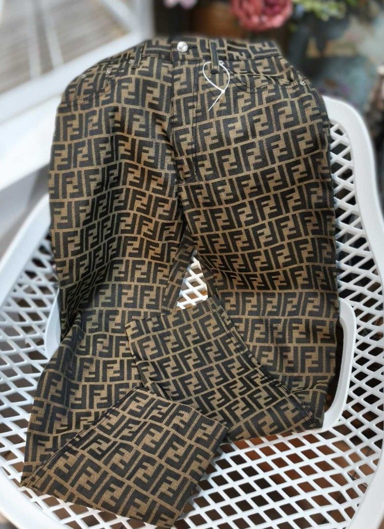 Authentic Fendi Monogram Trousers Size 26 (Category: Other Bottoms) located in Aguinaldo. Submitted by designerlaneph (Listing ID 1454158508, Image 1). Description: Previously owned Fendi monogram trousers size 26 💯% authentic in nice condition free shipping onhand.