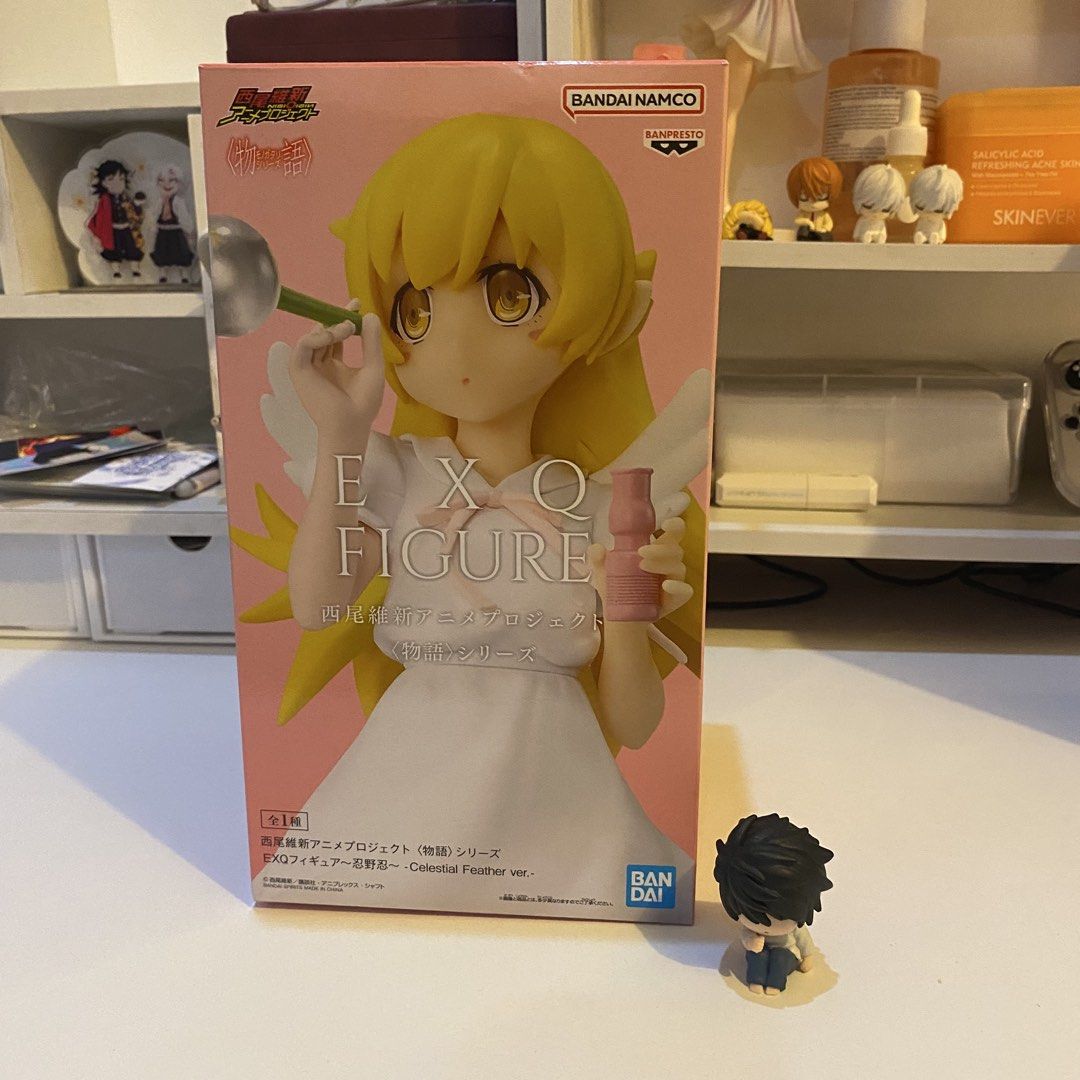 Banpresto EXQ Figure monogatari - Celestial Feather ver. (Category: Figurines & Statues) located in Bulacan. Submitted by estuwa (Listing ID 1454131005, Image 1). Description: - Authentic Banpresto EXQ Figure - From the popular Monogatari Series - Celestial Feather version MIB with brownbox Mod: jnt, lalamove, lbc Mop: gcash.
