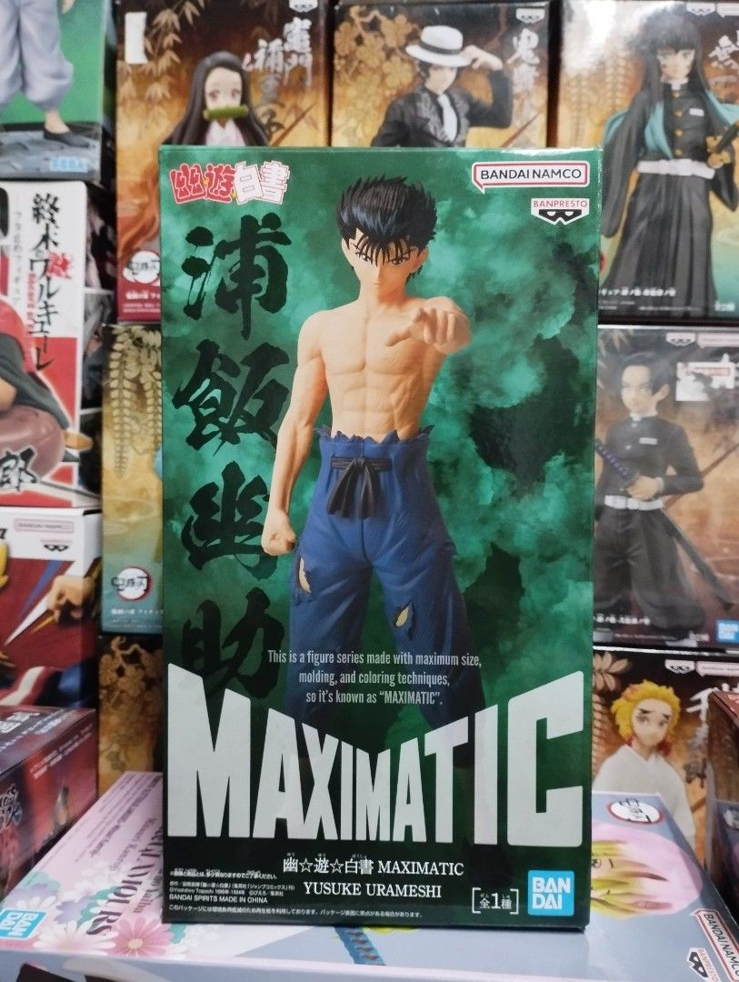 Banpresto Maximatic Ghost Fighter Eugene (Yusuke Urameshi) (Category: Figurines & Statues) located in Manila. Submitted by jmmendoza321 (Listing ID 1454053734, Image 1). Description: Banpresto Maximatic Demon Slayer (Yu Yu Hakusho) Eugene (Yusuke Urameshi) Mint In Box Mode of Payment: GCash or COD Mode of Delivery: Lalamove or LBC Meet-up around Sampaloc, Manila Area.