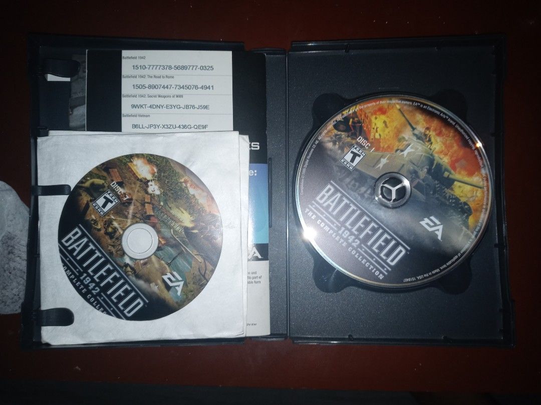 Battlefield 1942 The Complete Collection PC Game (Category: Others) located in Floridablanca. Submitted by reddiamonds777 (Listing ID 1454023953, Image 2). Description: - Battlefield 1942: The Complete Collection for PC - Includes the original game and all expansion packs - Game of the Year Edition - Comes with the original case and discs.