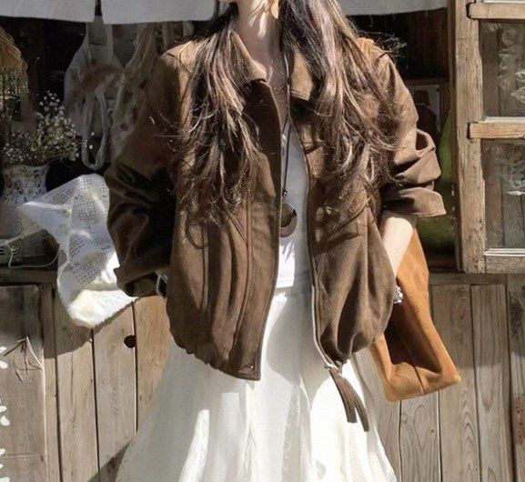 Brown Jacket (Category: Coats, Jackets and Outerwear) located in Singapore. Submitted by kozjj (Listing ID 1454094538, Image 1). Description: - brand new - Zip-up front - Features a collar - Includes pockets - Great for layering over dresses or tops - meet up at woodlands only.
