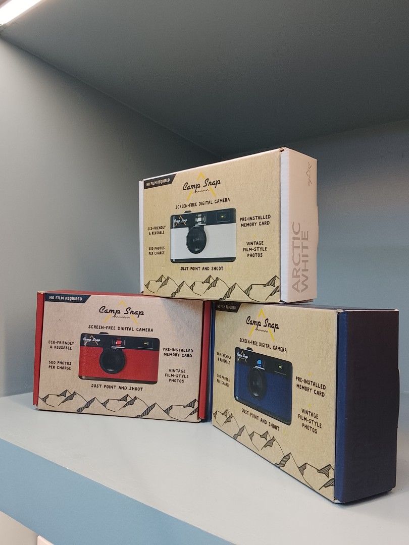 CAMP SNAP (Category: Cameras) located in Manila. Submitted by altituderobmanila (Listing ID 1454051982, Image 1). Description: Available Color: • Stealth Black • Seaglass Blue • Forest Green • Midnight Blue • Chestnut Brown • Sunbeam Yellow • Flamingo Pink • Arctic White.