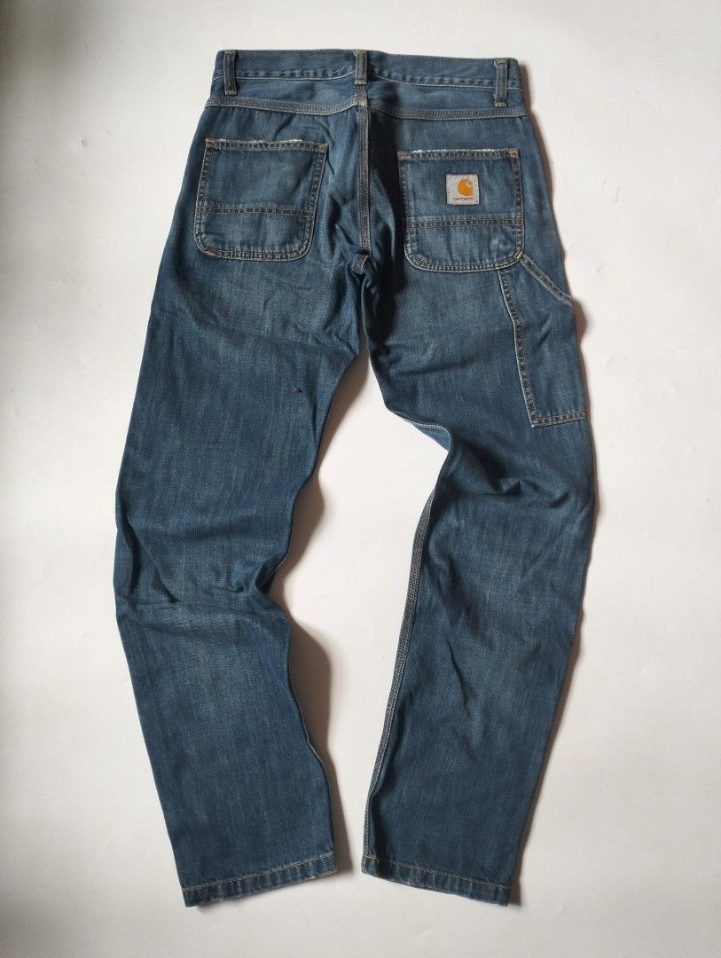 Carhartt carpenter (Category: Jeans) located in Baguio. Submitted by dapper_deals (Listing ID 1454074386, Image 2). Description: Carhartt carpenter pants Dimentions: WaistL:15(30) L:41 Leg Opening:7 Thigh:9.5.