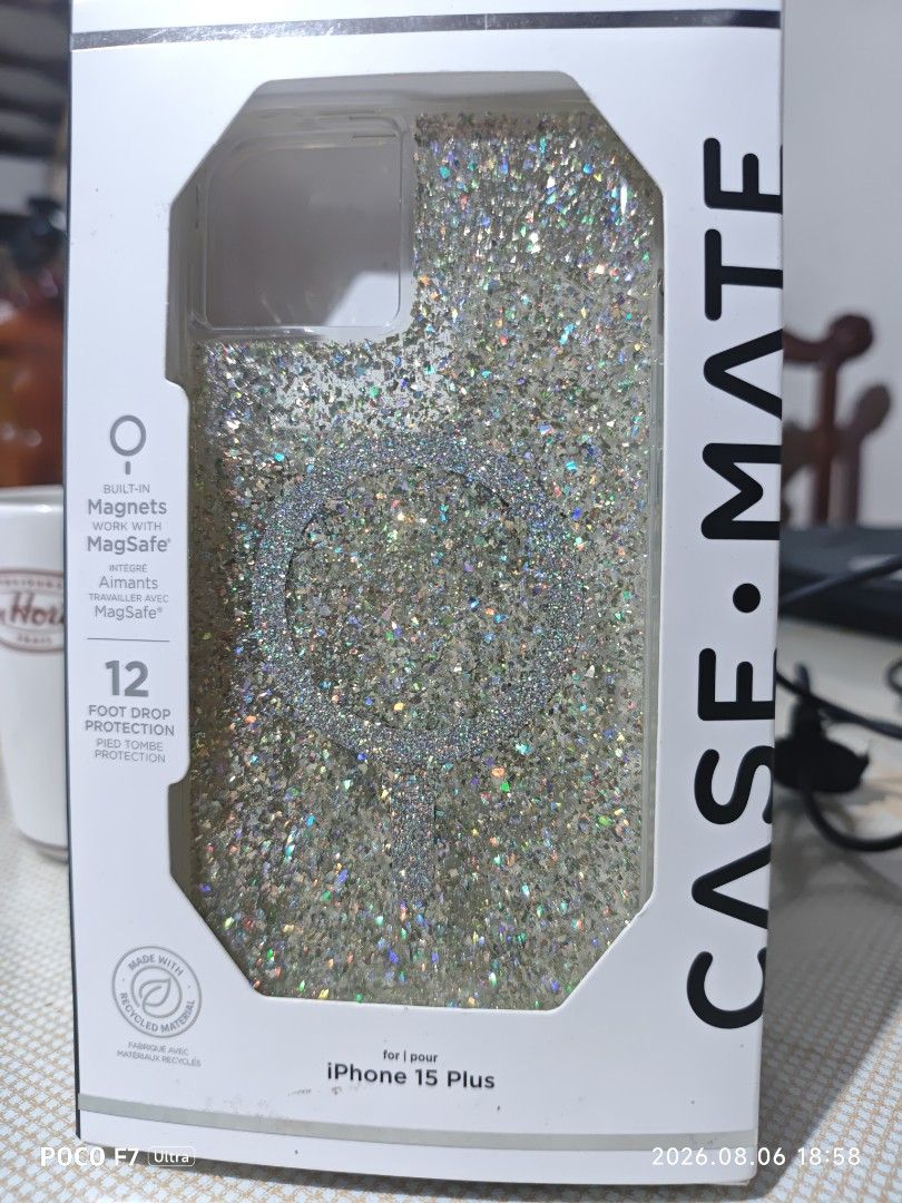 Case Mate Twinkle Disco Case for iPhone 15 Plus - Glitters (Category: Cases & Sleeves) located in Manila. Submitted by chemeng.jp (Listing ID 1454127912, Image 2). Description: Twinkle Disco: Reflective glitter foil embedded into a clear case designed for iPhone 15 Plus comes with a twinkle effect that varies reflection based on lighting and device color to give your phone a different look from different angles; It has a flat surface with glitter