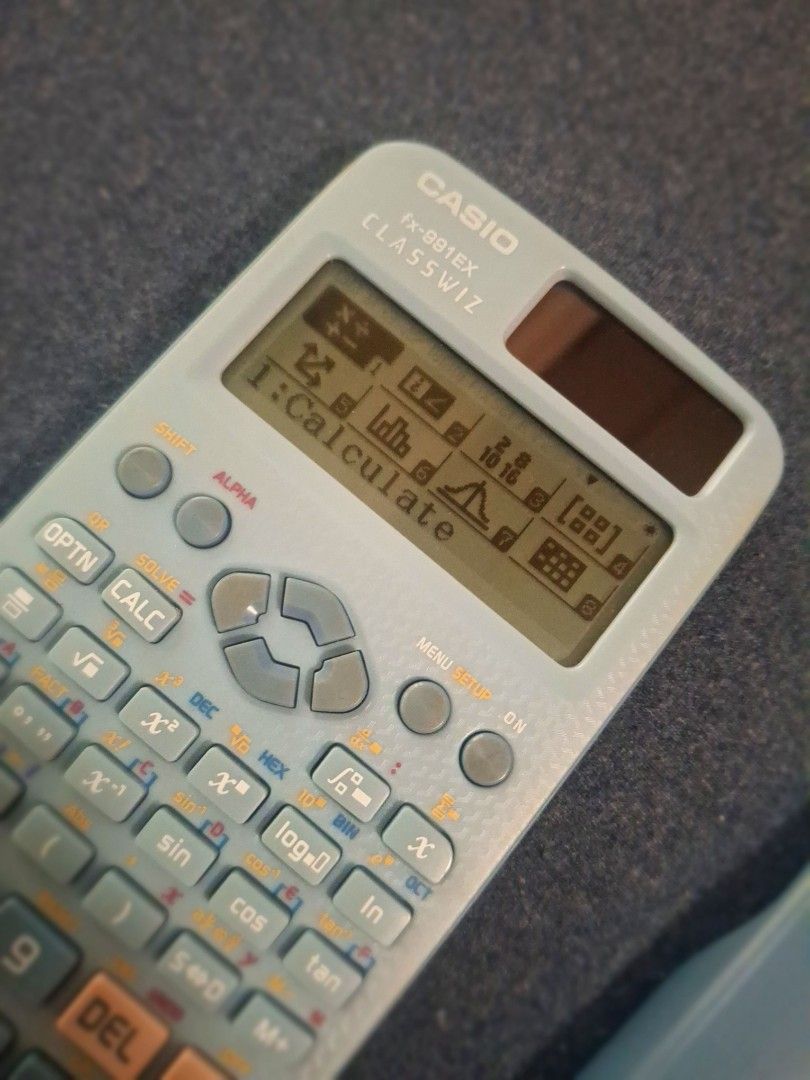 CASIO Scientific Calculator Original|| fx-991EX CLASSWIZ (Category: Office & Business Technology) located in Quezon City. Submitted by misc.100 (Listing ID 1454077480, Image 2). Description: CASIO Scientific Calculator Original|| fx-991E X CLASSWIZ - used in highschool - still in excellent condition - not bought from Shop ee / Laz ada - have a photo of receipt.