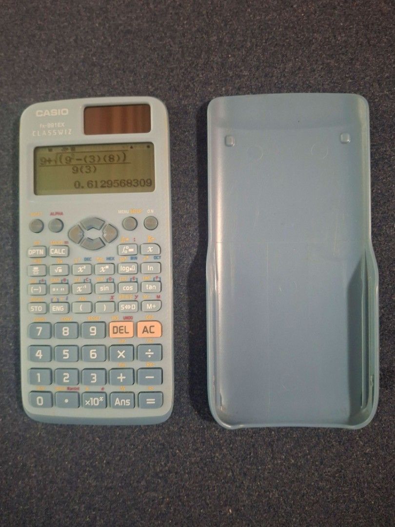 CASIO Scientific Calculator Original|| fx-991EX CLASSWIZ (Category: Office & Business Technology) located in Quezon City. Submitted by misc.100 (Listing ID 1454077480, Image 3). Description: CASIO Scientific Calculator Original|| fx-991E X CLASSWIZ - used in highschool - still in excellent condition - not bought from Shop ee / Laz ada - have a photo of receipt.