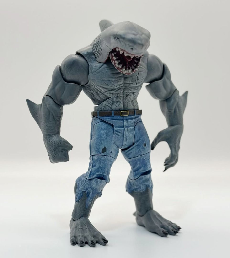 C&C DCUC King Shark (Category: Figurines & Statues) located in Bulacan. Submitted by sofubiman08 (Listing ID 1454118296, Image 1). Description: - newly built, no alt head, pristine condition - King Shark action figure from DC Comics - Highly detailed sculpt - Features ripped jeans design - Perfect for collectors - Stands on its own for easy display.
