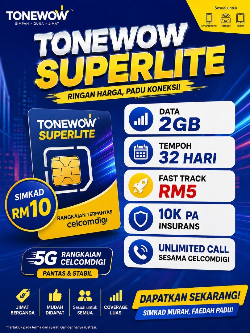 Celcomdigi Superlite (Category: Sim Cards) located in Lahad Datu. Submitted by cryptosam (Listing ID 1454058595, Image 1). Description: .