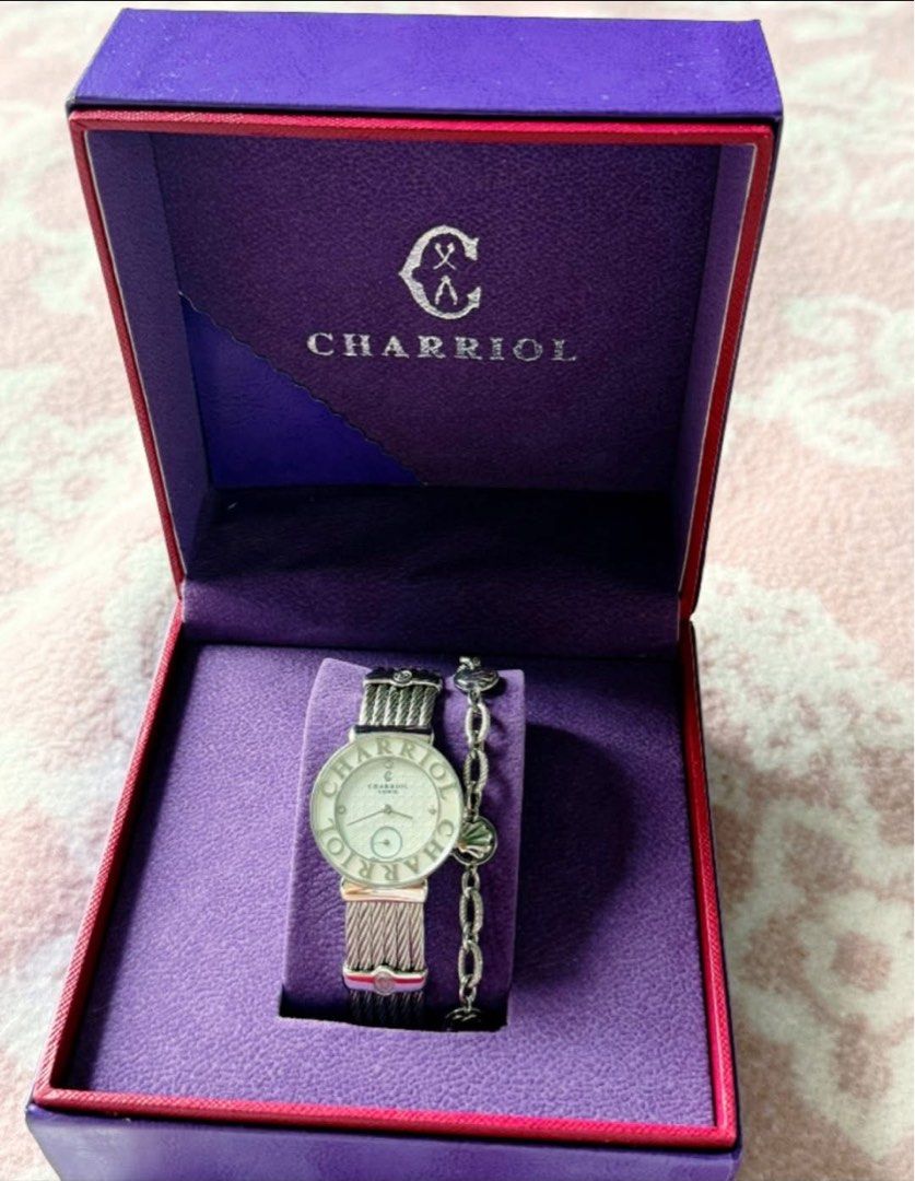 Charriol St Tropez Watch (Category: Luxury Watches) located in Quezon City. Submitted by liezl.marie (Listing ID 1454078450, Image 1). Description: Authentic Charr!0l St-Tropez 30mm Watch, mother-of-pearl dial with diamond markers. - In pristine condition 44,500 Open for layaway. Disclaimer: We are not affiliated, associated, authorized, endorsed by or in any way officially connected with any other company or luxury brand. All copyrights are rese