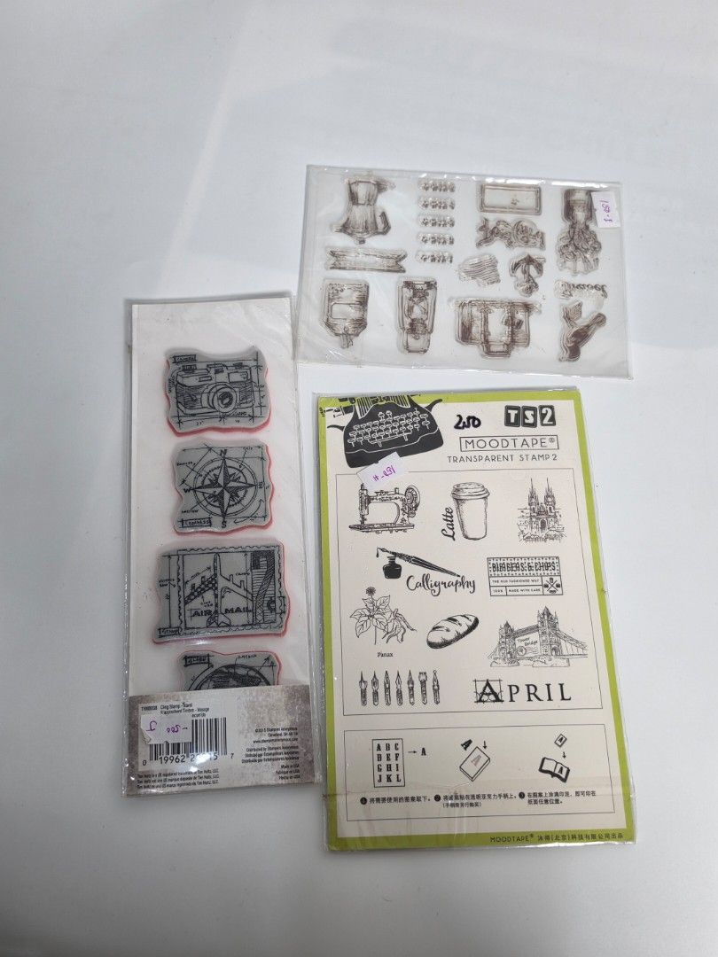 Clear Stamp Bundle Moodtape Tim Holtz Coffee Travel (Category: Craft Supplies & Tools) located in Quezon City. Submitted by snowflakes.specials (Listing ID 1454063063, Image 2). Description: Take all Originally PHP 900.