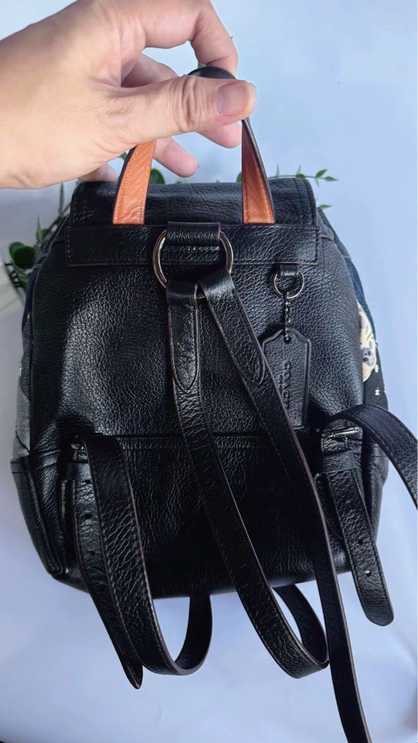 Coach Canyon Quilt Denim Patchwork Rucksack (Category: Luxury Bags & Wallets) located in Digos. Submitted by tindahannipre (Listing ID 1454004212, Image 2). Description: ✍️ Excellent Condition ✍️ Intact Rubber Lining ✍️ No stains ✍️ Minor signs of use in hardware.