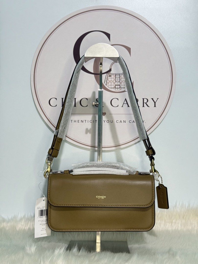 Coach Elora Top Handle - Muted Olive (Category: Luxury Bags & Wallets) located in Quezon City. Submitted by chicandcarry.ph (Listing ID 1454065013, Image 1). Description: ✨Brandnew 💯 Original Coach Bag 🤎Inclusion: Complete with tag, cc and dustbag 📩PM for more details.