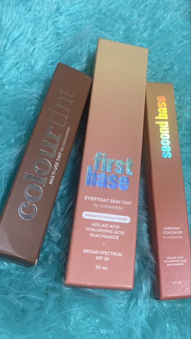 COLOURETTE First Base, Second Base (Category: Makeup) located in San Pablo. Submitted by ajcpxyz (Listing ID 1454097235, Image 1). Description: FULL SIZE, BRAND NEW, SEALED First Base SIARGAO Second Base SIARGAO 📍San Pablo Laguna/Silang, Cavite.
