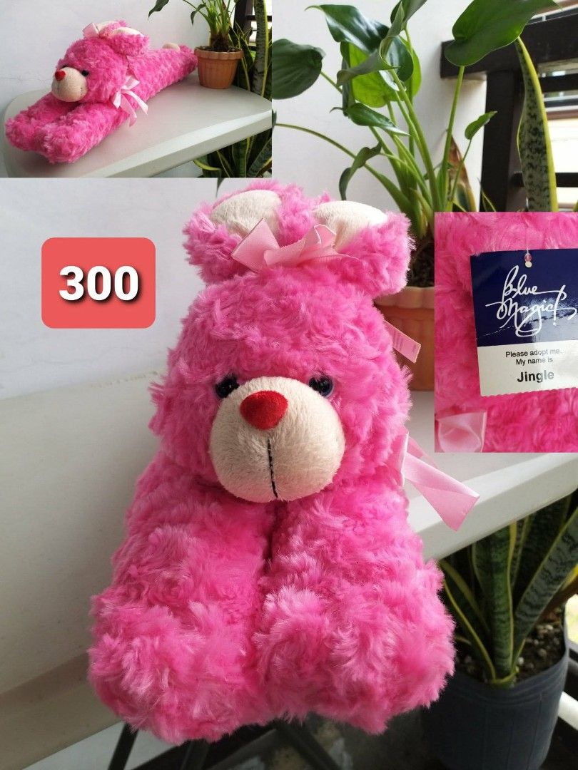 Decluttering Blue Magic "Jingle" Pink Teddy Bear (Category: Plushies & Soft Toys) located in Bulacan. Submitted by amarijapansurplus (Listing ID 1454071920, Image 1). Description: 📌as is 📌WYSIWYG 📌First to pay basis 📌Auto pass sa COD iwas scam sa part ko 📌MOP: GCASH 📌MOD: Pick-up, Lalamove (motorcycle) or J&T/Flash Express/SPX Express 📌Loc. Panginay, Balagtas, Bulacan.