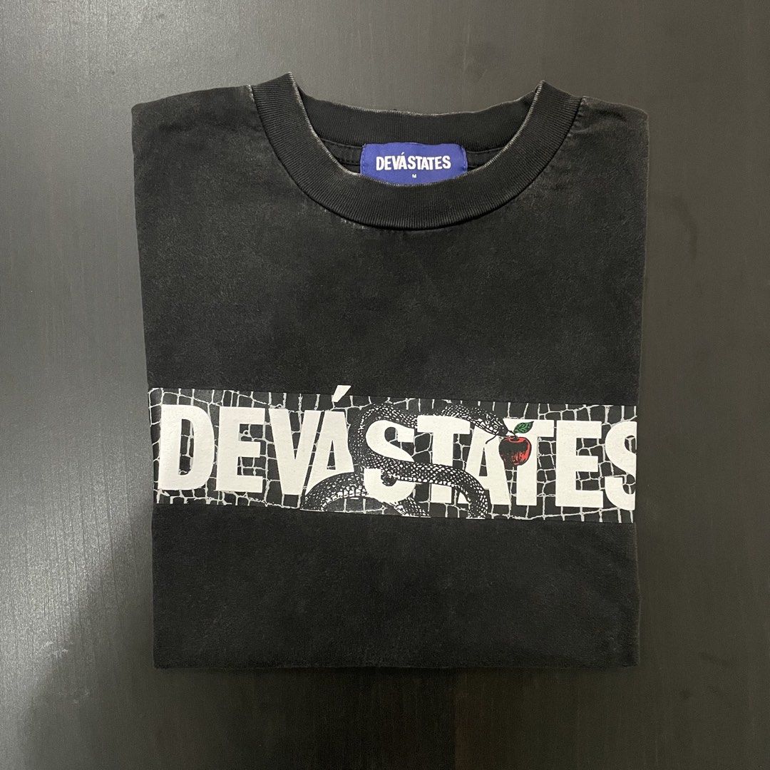 Deva States (Category: Tshirts & Polo Shirts) located in Puchong. Submitted by apetething (Listing ID 1454179512, Image 1). Description: Deva States (Cropped) Size : M Measurement : 22” x 25” Colour : Washed Black.