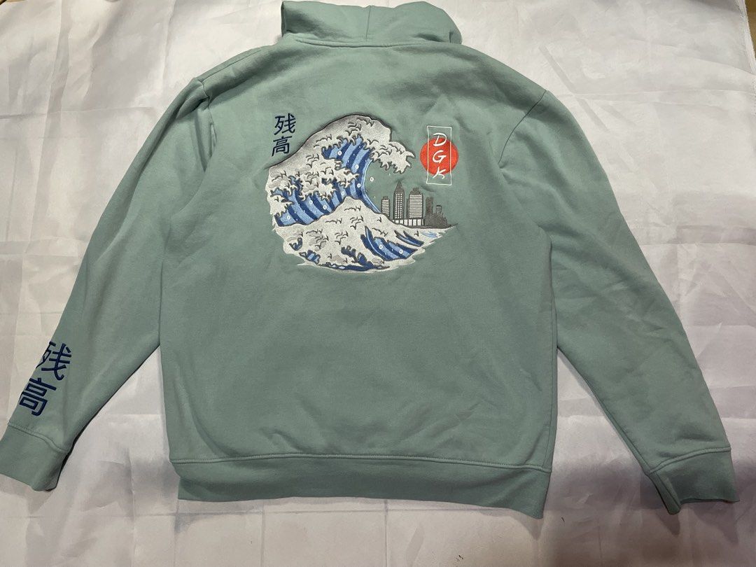 DGK HOODIE (Category: Coats, Jackets and Outerwear) located in Batangas. Submitted by streetheadph (Listing ID 1454090276, Image 1). Description: DGK HOODIE SIZE ON TAG : LARGE DIMES: W: 24.5 / L : 29 CONDITION: EXCELLENT COLOR: LIGHT GREEN or EMERALD GREEN COLORATE: 9 / 10 ISSUE: NEED WASH PRICE: 1000 SHIPPED NEED WASH THIS ITEM IS UKAY PLEASE MANAGE YOUR EXPECTATION ALWAYS READ THE DETAILS.