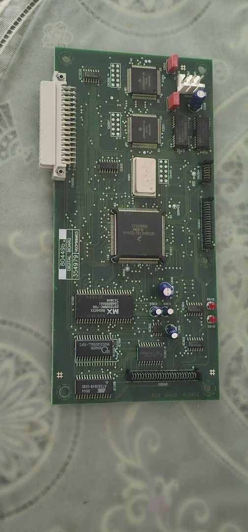 Digital Processor Board 80-49B ( For EV DX38) (Category: Soundbars, Speakers & Amplifiers) located in Manila. Submitted by froilan82 (Listing ID 1454043317, Image 2). Description: - Digital board, model 80-49B - Part number: 154979 V079660CS - Green PCB with various chips and connectors - Component from a larger system - Selling as is.