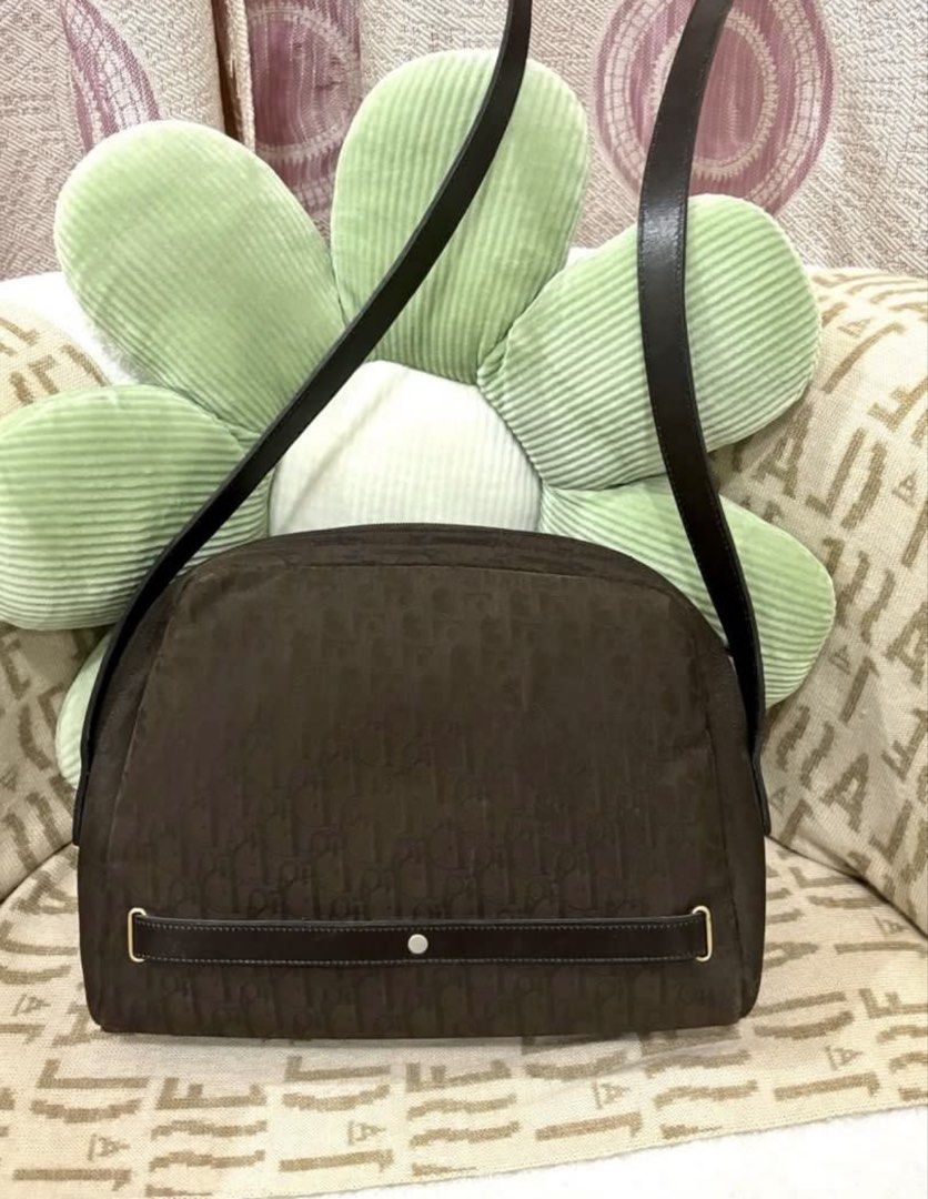 Dior Trotter Monogram Crossbody Bag (Category: Luxury Bags & Wallets) located in Iba. Submitted by luxbagsandblings (Listing ID 1454158331, Image 2). Description: 🌸Guaranteed Authentic Christian Dior Trotter Monogram Crossbody Bag (Chocolate Brown) 💯 -💛 Vintage Piece 💛 -Slightly Negotiable -RANK AB✨(Minor issues only, as shown in photos. Light Scratches on leather strap and some parts of the protective layer (plastic layer) inside the bag has