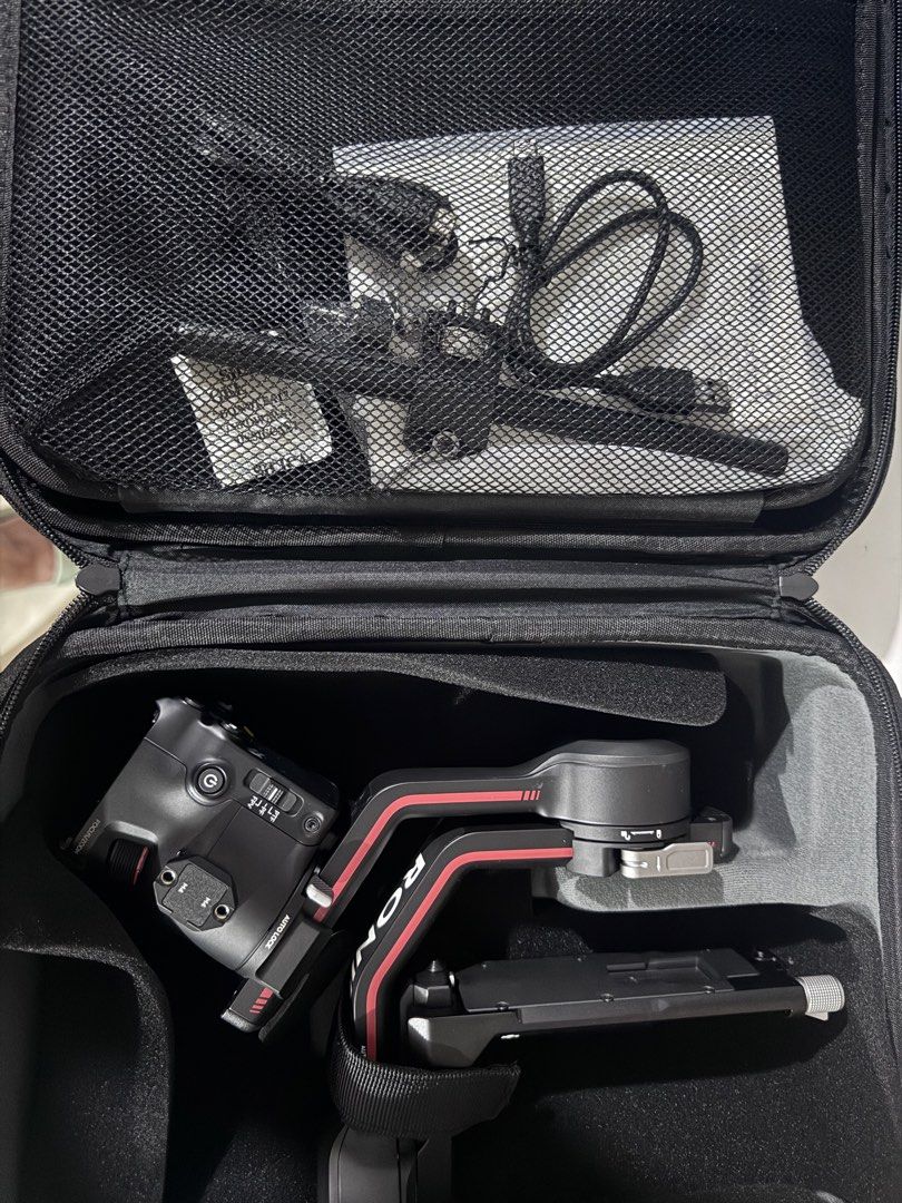 DJI RS 3 COMBO Gimbal Stabilizer (Category: Gimbals & Stabilizers ) located in Paranaque City. Submitted by destineshoppe (Listing ID 1454073802, Image 2). Description: - Just bought for a specific event - DJI RS 3 COMBO gimbal stabilizer - Includes carrying case and accessories - Automated axis locks for quick setup - Focus motor included - Achieve smooth video footage - Ready for your next shoot.