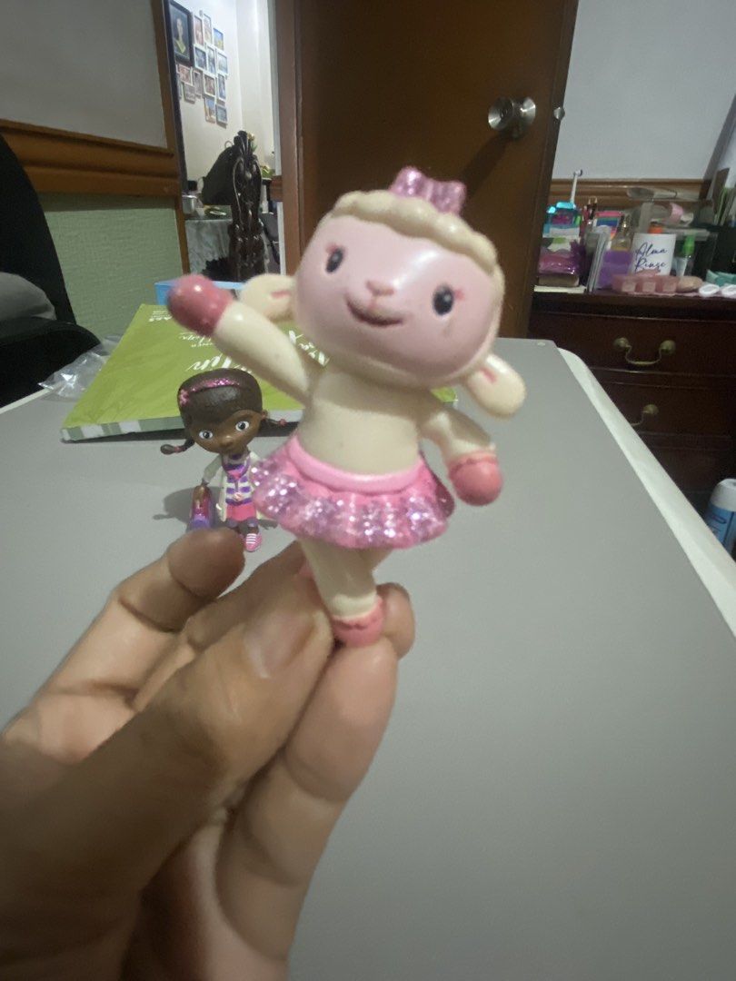 Doc McStuffins Lambie Stuffy Hallie Figurines Set @ 300 (Category: Kids Toys) located in Manila. Submitted by mommymaal (Listing ID 1454052962, Image 2). Description: - Set of Doc McStuffins figurines - Includes Doc, Lambie, and Hallie the Hippo - Ideal for fans of the show - Great for imaginative playtime - Made of durable plastic - Perfect for collectors or kids - 300/set .