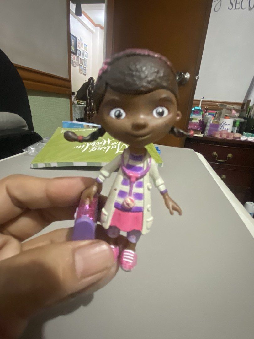 Doc McStuffins Lambie Stuffy Hallie Figurines Set @ 300 (Category: Kids Toys) located in Manila. Submitted by mommymaal (Listing ID 1454052962, Image 3). Description: - Set of Doc McStuffins figurines - Includes Doc, Lambie, and Hallie the Hippo - Ideal for fans of the show - Great for imaginative playtime - Made of durable plastic - Perfect for collectors or kids - 300/set .