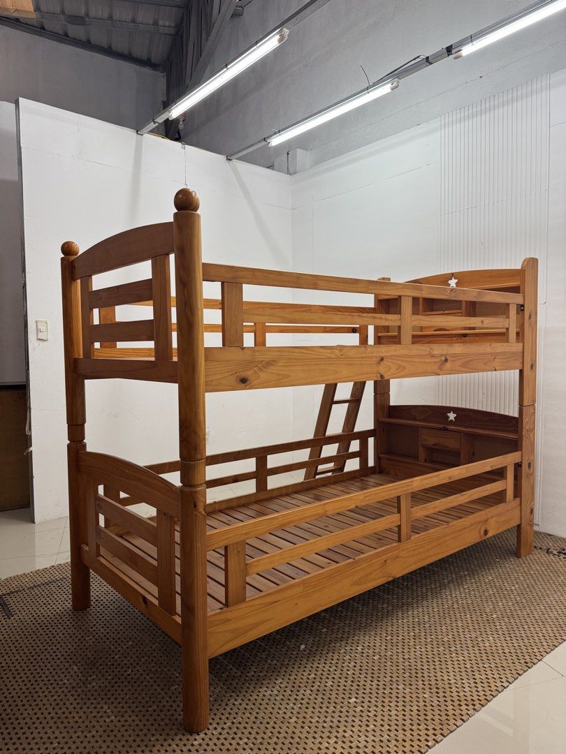 Double deck single size (Category: Bed Frames & Mattresses) located in Quezon City. Submitted by matetdevis13 (Listing ID 1454154452, Image 2). Description: Double Deck Single Bed Frame Price: 18,900 41.5 x 86 x 64/44/11.5 In good condition Code MJS110-R40.