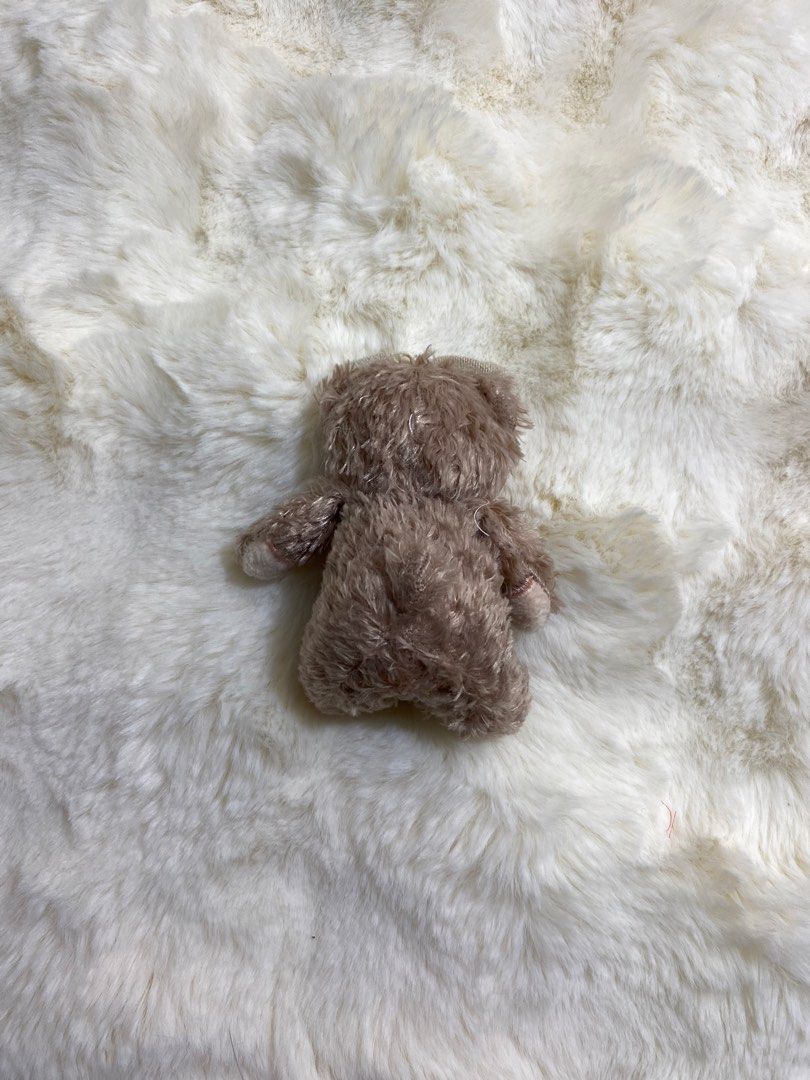 Duffy & Friends “Shelliemay” Bear Plush charm/ keychain (Category: Plushies & Soft Toys) located in Kalibo. Submitted by ollie_stuffshop (Listing ID 1454028512, Image 2). Description: Before you send your inquiries: ❗️Last Price is already posted ❗️Manage your expectations, WYSIWYG ❗️May need washing ❗️Shipping day is every Sunday - Adorable small brown plush bear - Sitting pose - Features charming blue eyes - Embroidered paw pads for a special t