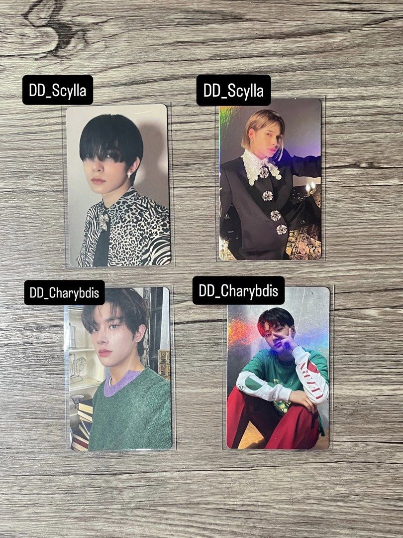 ENHYPEN Photocards (Official) (Category: K-Wave Merchandise) located in Manila. Submitted by irishdecluttering (Listing ID 1454007858, Image 2). Description: HEE_Connect: - 160 ea - 420 set DD_Scylla - 120 ea - 200 set DD_Charybdis - 120 ea - 200 set ENH_Manifesto - 140 ea - 240 set JW_Red, NK_Odysseus - 120 ea.