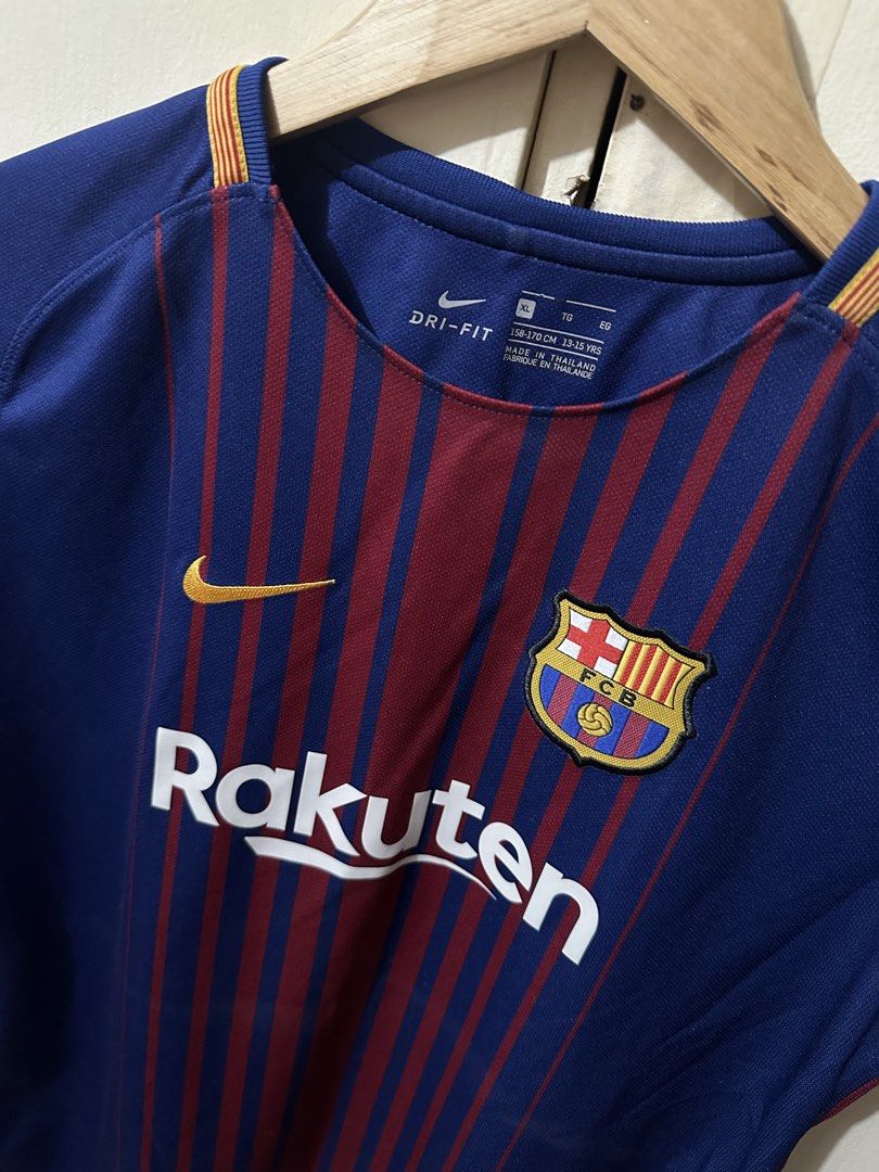 FC Barcelona Soccer Jersey (Category: Activewear) located in Manila. Submitted by 4buying (Listing ID 1454028348, Image 2). Description: - Youth XL/Adult XS - Length: 24, Width: 19 - No issues.