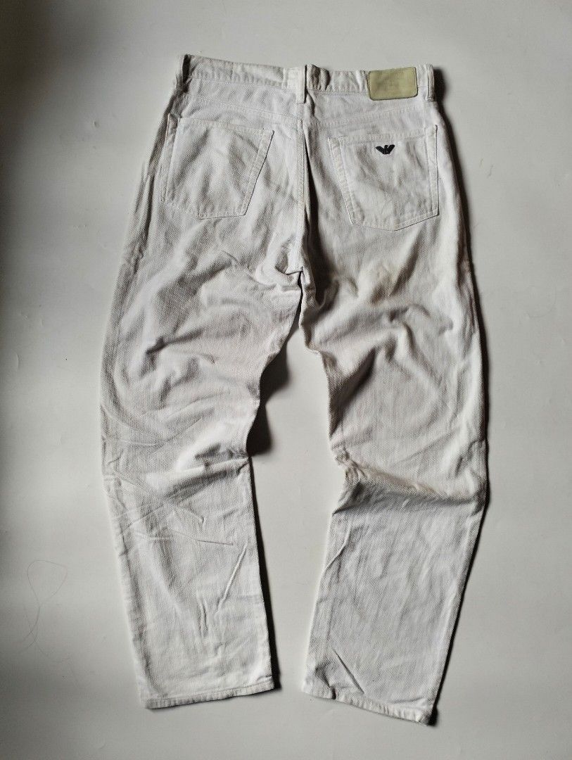 Giorgio armani (Category: Jeans) located in Baguio. Submitted by dapper_deals (Listing ID 1454075534, Image 1). Description: Giorgio Armani straight cut pants Dimentions: WaistL:16.5(33) L:41 Leg Opening:8.5 Thigh:11.