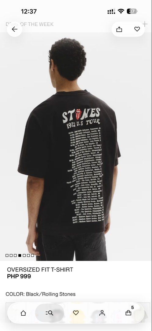 H&M Rolling stones for men tshirt (Category: Tshirts & Polo Shirts ) located in Caloocan City. Submitted by storm4 (Listing ID 1454177865, Image 1). Description: Large.