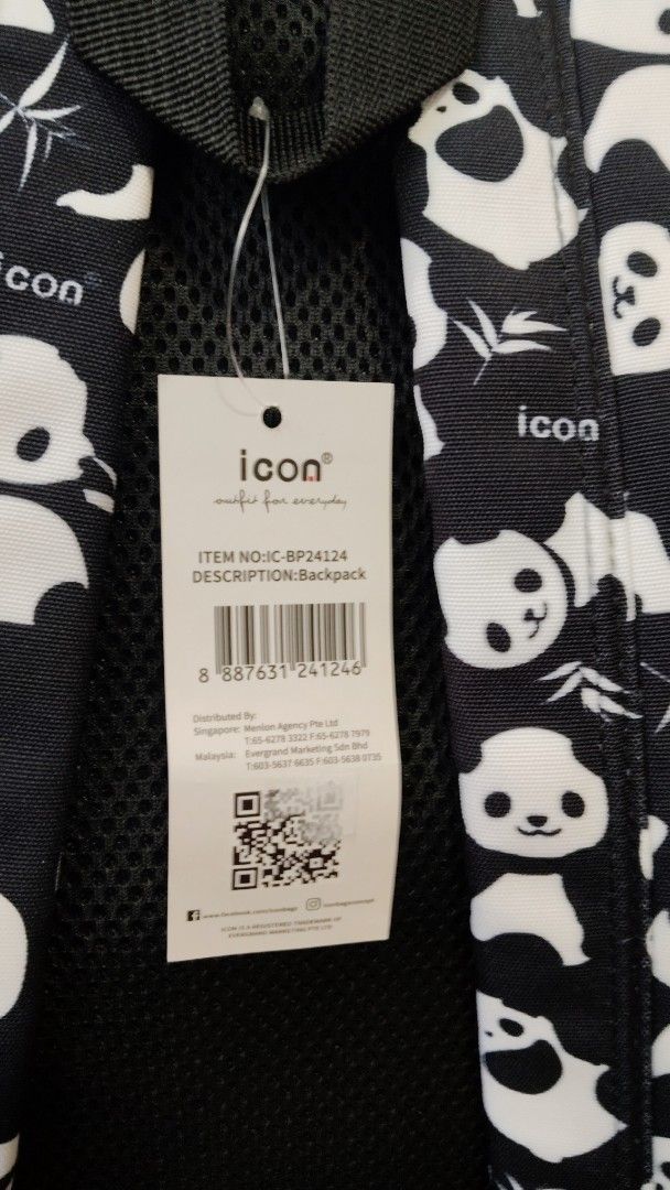 Icon backpack (Category: Diaper Bags & Wetbags) located in Singapore. Submitted by catfightsisters (Listing ID 1454068043, Image 3). Description: Selling new large kids backpack for $15 Able to fit A4 size. Have sponge at the back of the bag. Self collect at Tampines st 62.