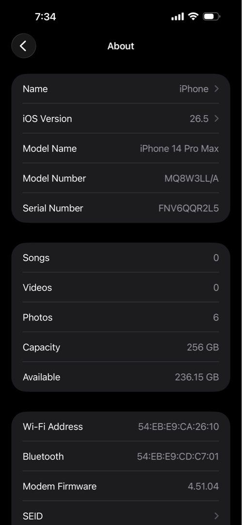 IPHONE 14 PROMAX 256 GB (Category: iPhone 14 Series) located in Manila. Submitted by amanoma2345 (Listing ID 1454175648, Image 3). Description: FOR SALE ONLY💰 PAG SALE ONLY 33k NEGOTIABLE KONTI 🤏 IPHONE 14 PROMAX 256 📲 Deep Purple Smart Lock Openline kahit anong SIM ✅ Face ID working ✅ Truetone working ✅ 85% Battery health (Original Batt) ✅ NO DENTS OR SCRATCHES AUTO PASS SA BUY AND SELL 😅 MALATE MANILA 📍 .