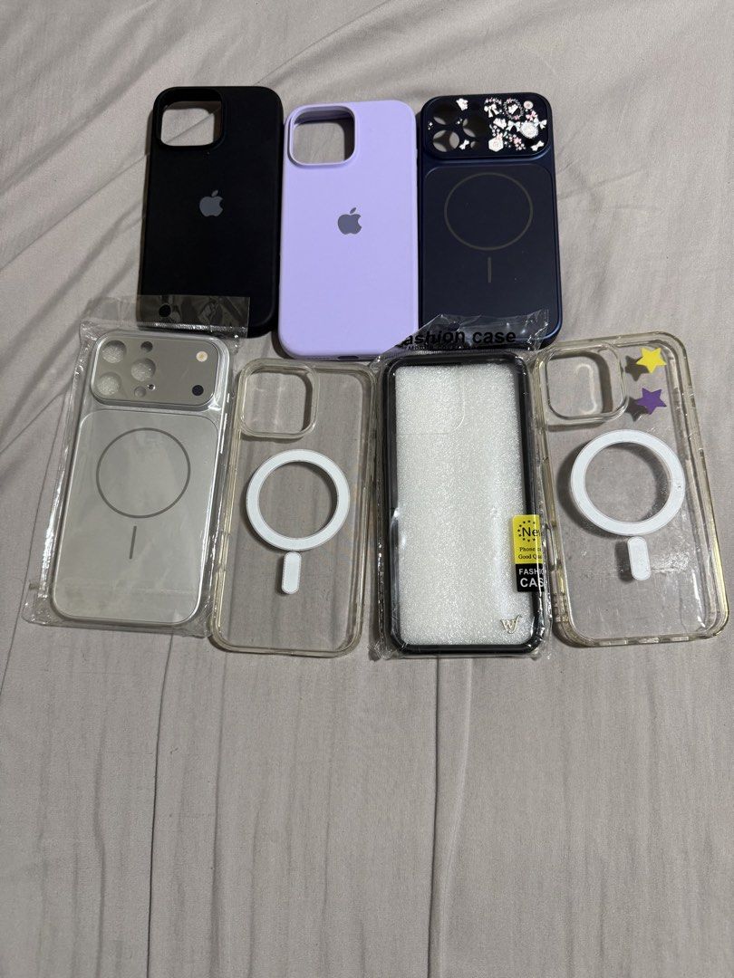 Iphone 16 Pro Max Cases (take all) (Category: Cases & Sleeves) located in Manila. Submitted by enhzlsells (Listing ID 1454100222, Image 2). Description: used but not abused, would change my cases almost everyday rfs-too many phone case.
