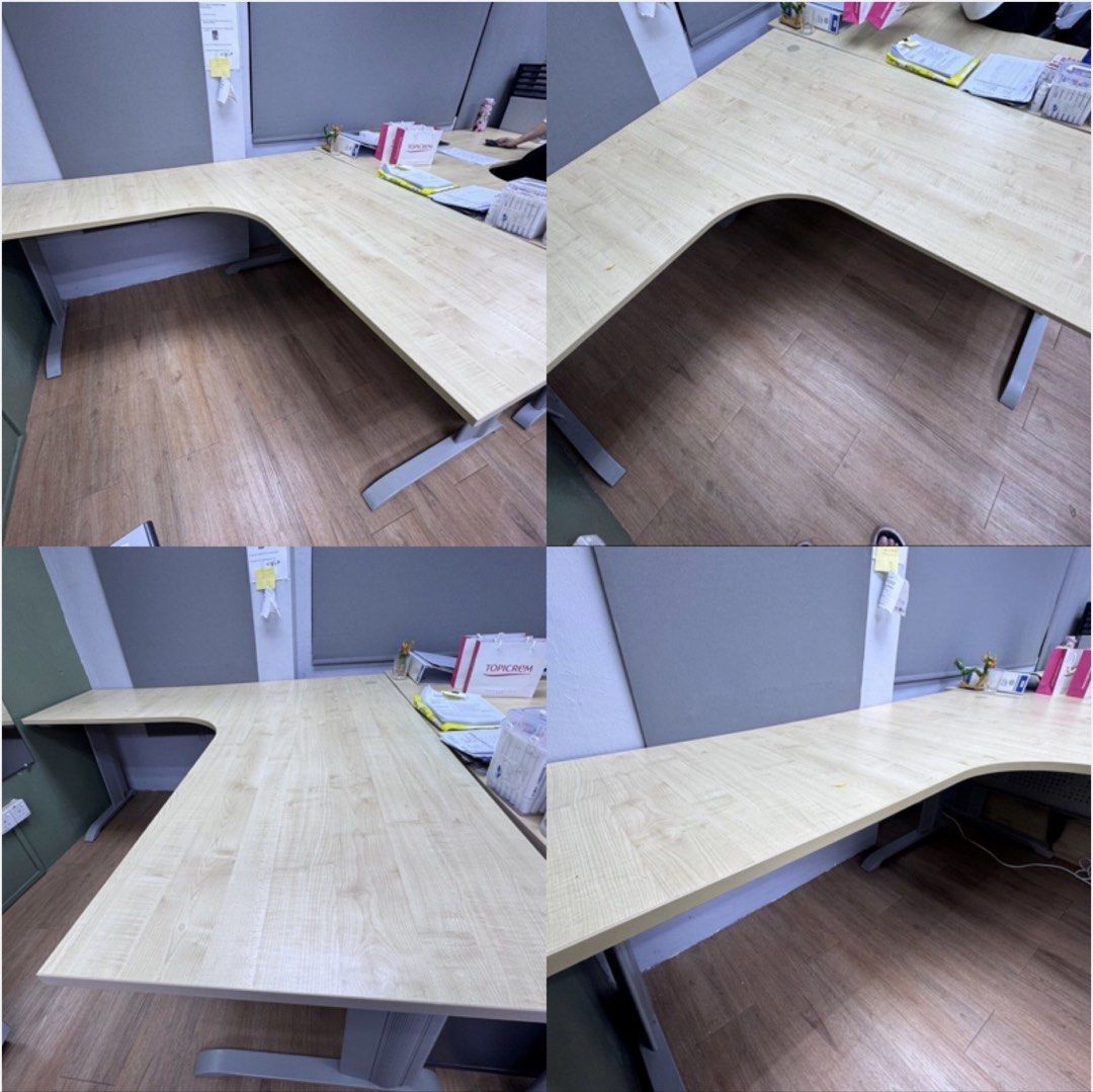 L shape Table (Category: Tables & Sets) located in Kuala Lumpur. Submitted by austinloh30-23729 (Listing ID 1454024439, Image 1). Description: L-Shaped Office Table for Sale – Used & Well-Maintained (Sunway) | Only 4 Units Available Maximize your workspace with our L-shaped office tables, designed to provide more working space, better organization, and improved productivity. We have 4 units available in used but well-maintained condition, making 