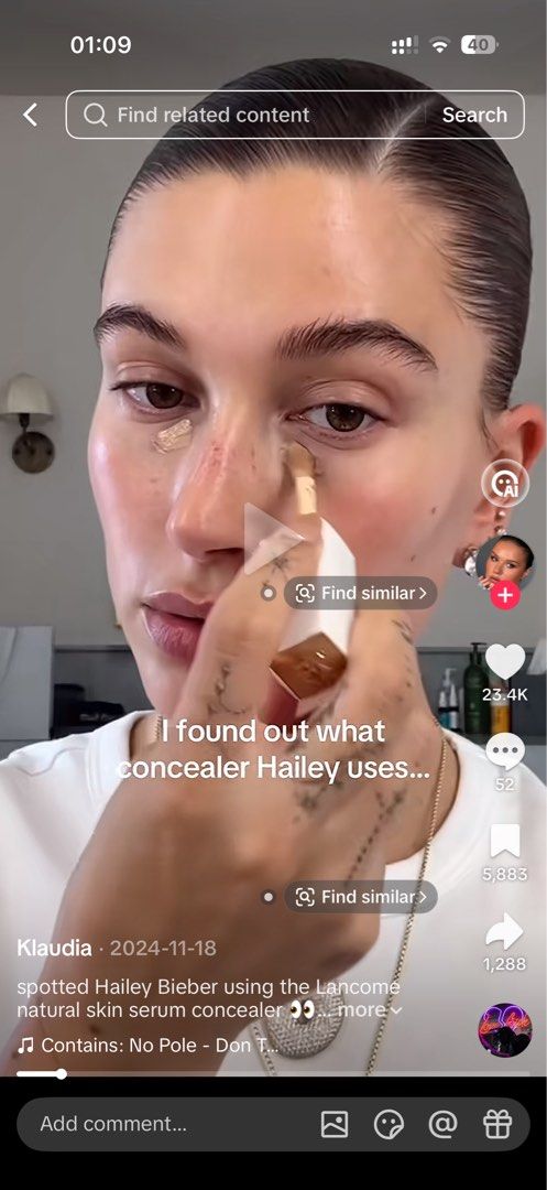 lancome teint serum concealer • 230w (Category: Makeup) located in Pasig City. Submitted by august2ulip (Listing ID 1454027234, Image 3). Description: • hailey bieber uses this concealer !! • location: pasig metro manila • mop: bpi qr / maribank / gcash • mod: lalamove or jnt if outside metro .