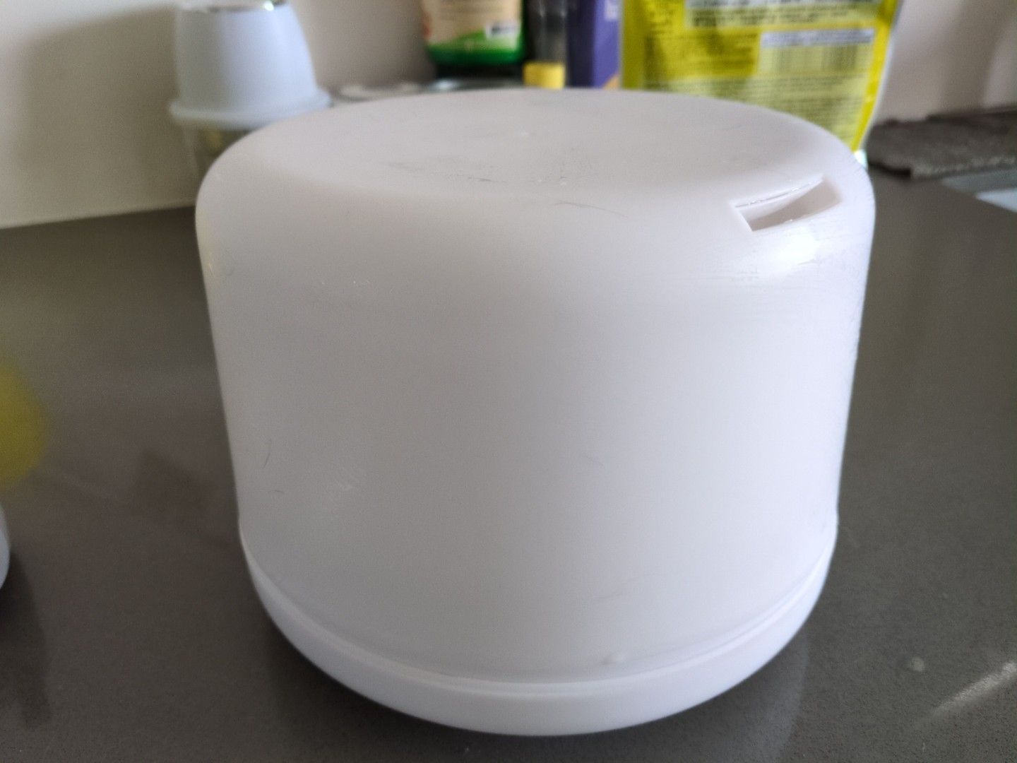 Large Diffuser (with Light) (Category: Home Fragrance) located in Singapore. Submitted by ivy.cmt (Listing ID 1454016055, Image 2). Description: selling diffuser (large), white. fully functional. selling this to declutter my house - light and diffuser functions all fully functional. will be selling in cling wrap to avoid any further deterioration. :) self collect at 683 Hougang Avenue 8 :).