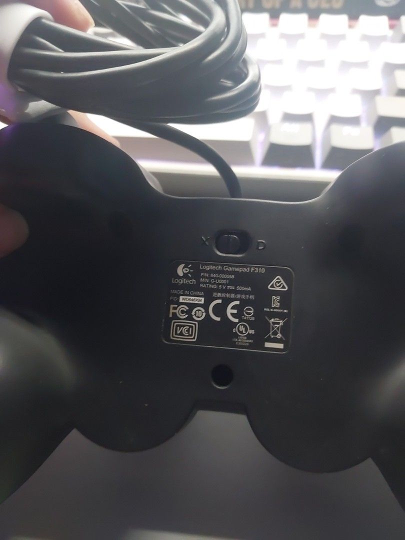 Logitech Gamepad F310 (Category: Controllers) located in Manila. Submitted by the_clutters (Listing ID 1454096109, Image 2). Description: - Brand: Logitech - Model: Gamepad F310 - Type: PC Controller - Condition: Good, pre-owned - Features: Comfortable grip, reliable performance for gaming rfs: decluttering .