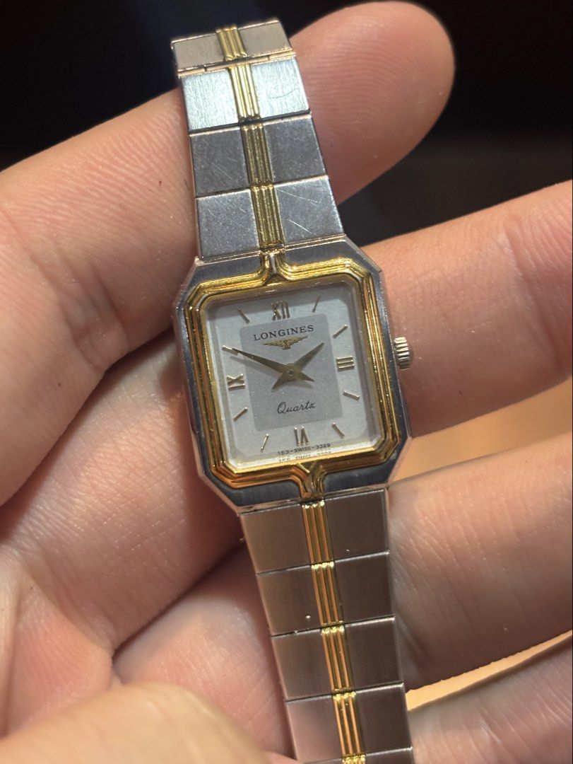 Longines Flagship Tank two tone watch (Category: Luxury Watches) located in Manila. Submitted by maxxxxxxxxxxxx (Listing ID 1454112061, Image 1). Description: For sale Authentic Longines Flagship tank watch Womens style super pretty and well built Study and newly serviced and replaced battery Comes with replacement longines box .