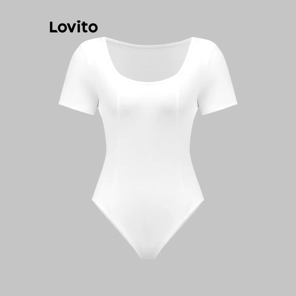 Lovito White Structure Line Bodysuit (Category: Others Tops) located in Pasig City. Submitted by Arieee (Listing ID 1454094071, Image 3). Description: Lovito White Structure Line Bodysuit ✨ Size: Small (please refer to the uploaded image for exact measurements) ✨ Condition: Brand new with tag, only worn for fitting ✨ No actual “when worn” photos available, but I can send actual item photos upon request via PM.