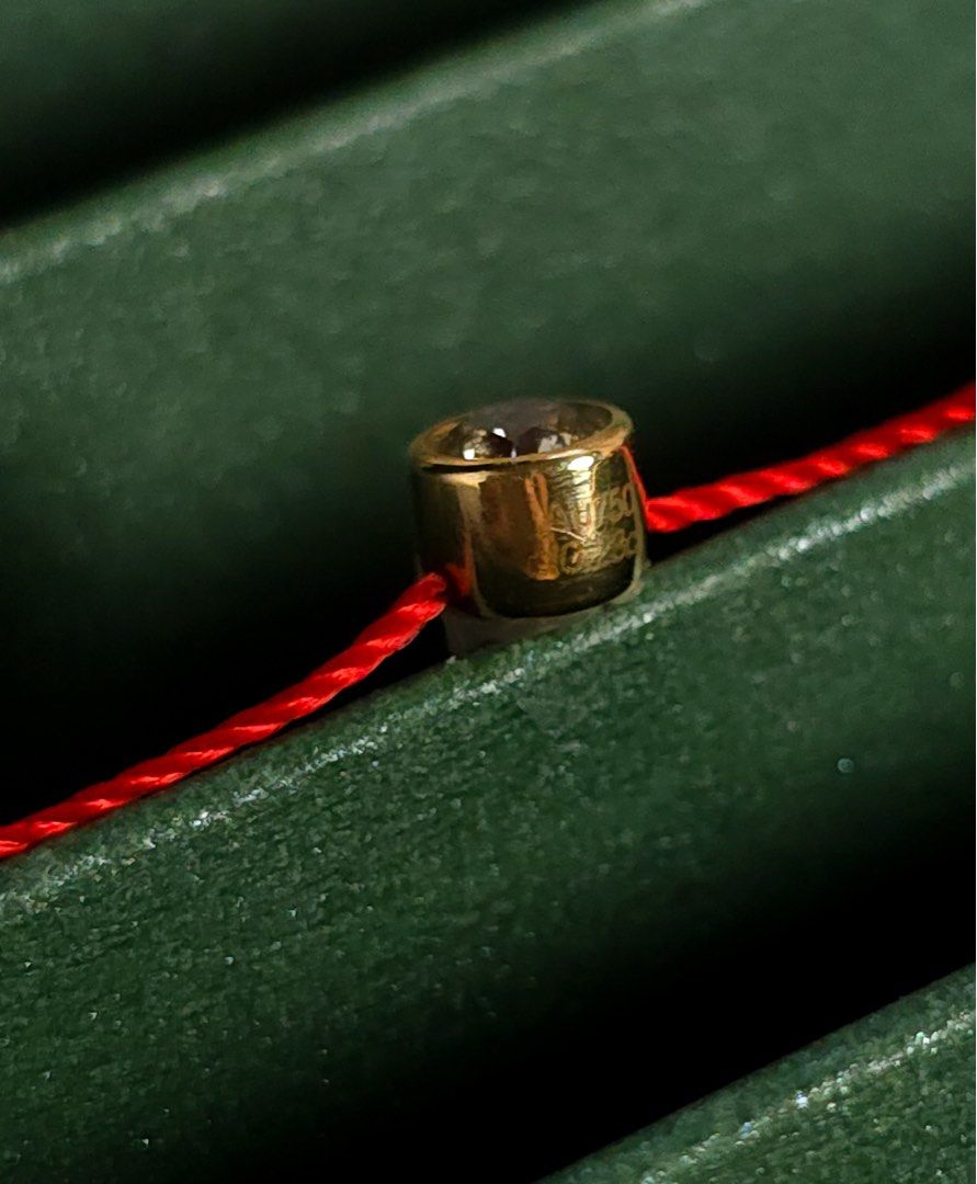 Lucky Red String Bracelet with Diamonds in 18k Gold (Category: Bracelets) located in Cebu City. Submitted by virnee (Listing ID 1454022430, Image 3). Description: 0.23TCW 18k Chinese gold 14.5-18cm Item Code: 062026265.